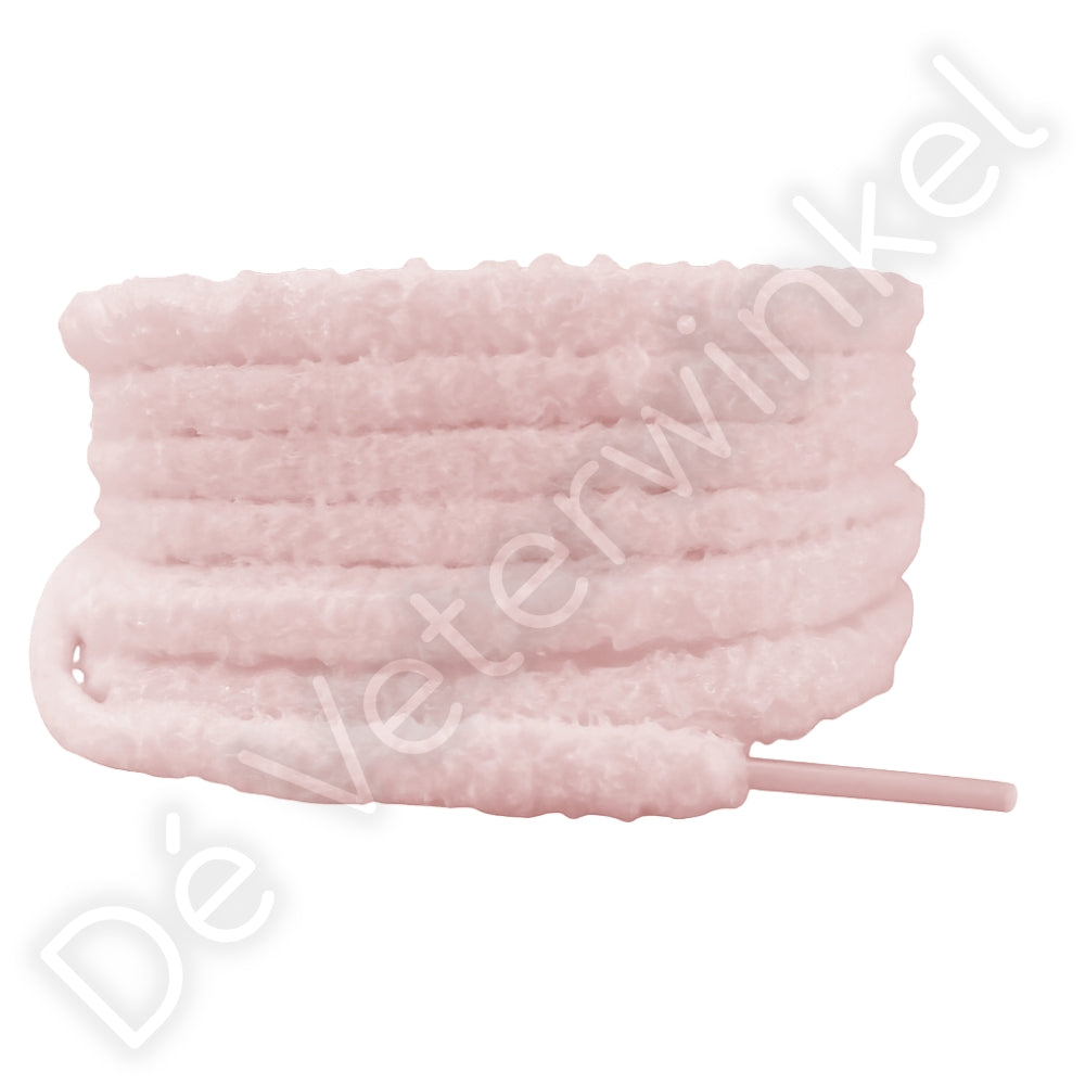Fluffy veters 10mm Baby Roze