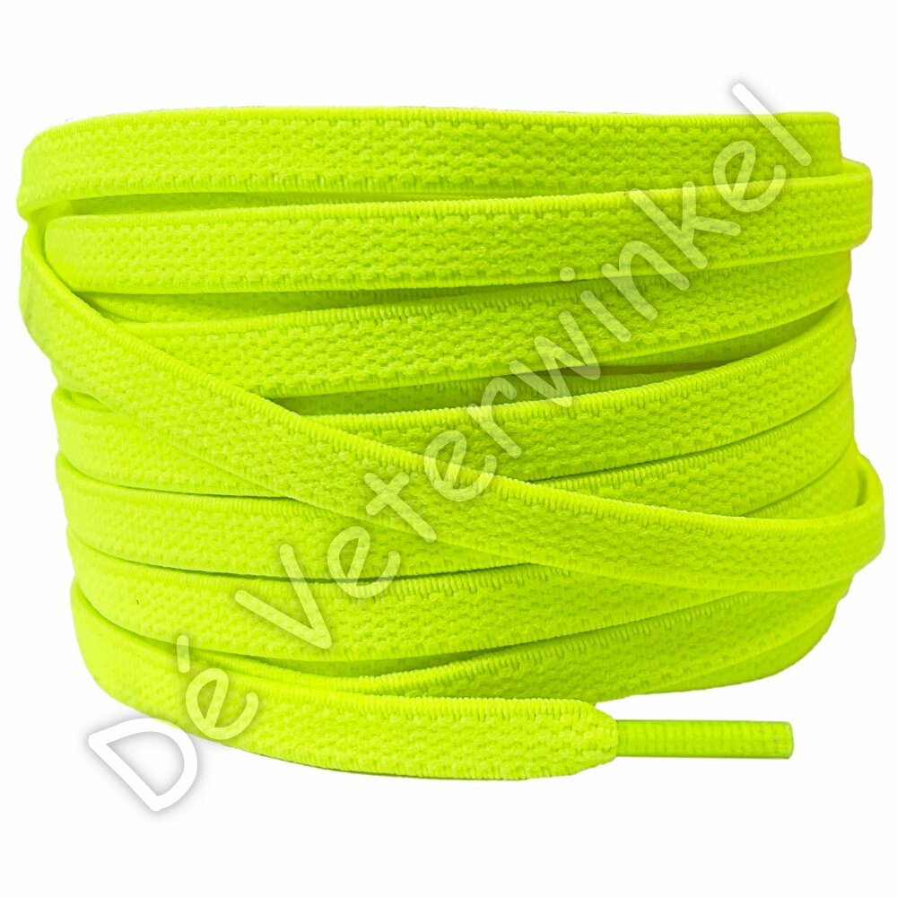 Plat ELASTIEK 7mm Neon Geel