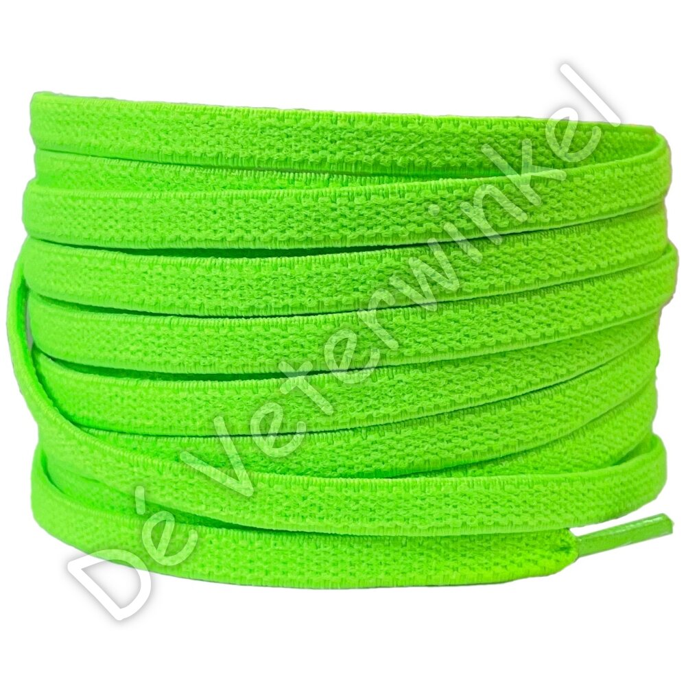 Plat ELASTIEK 7mm Neon Groen