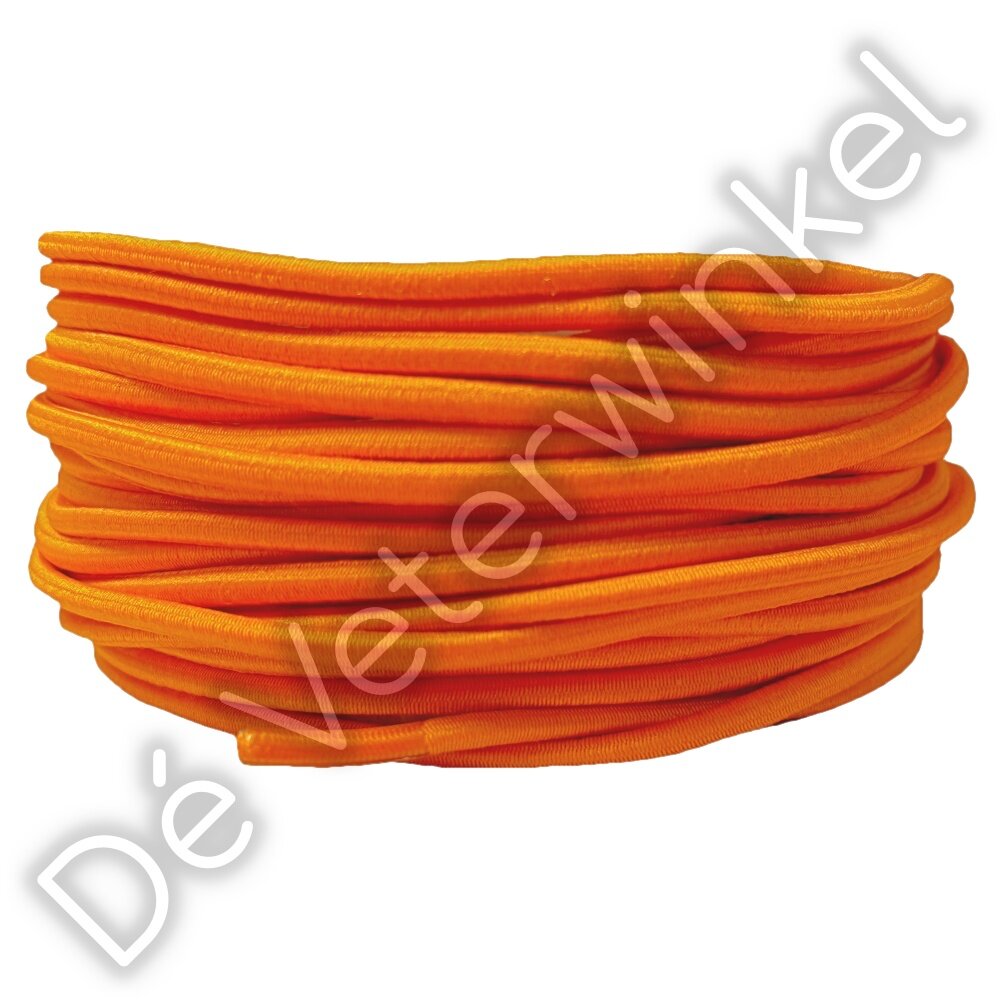 Rond 3mm ELASTIEK Oranje