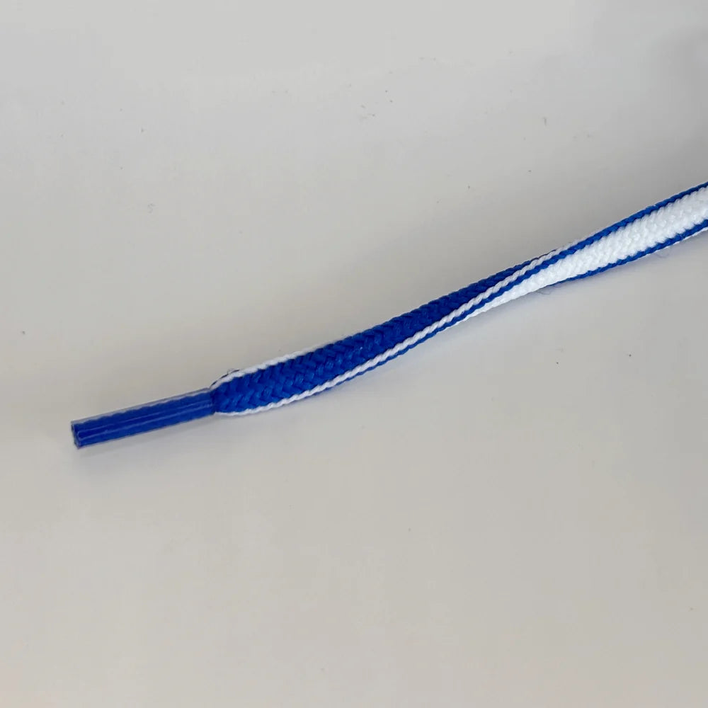 Ovale veter 5mm Two-Tone Blauw/Wit