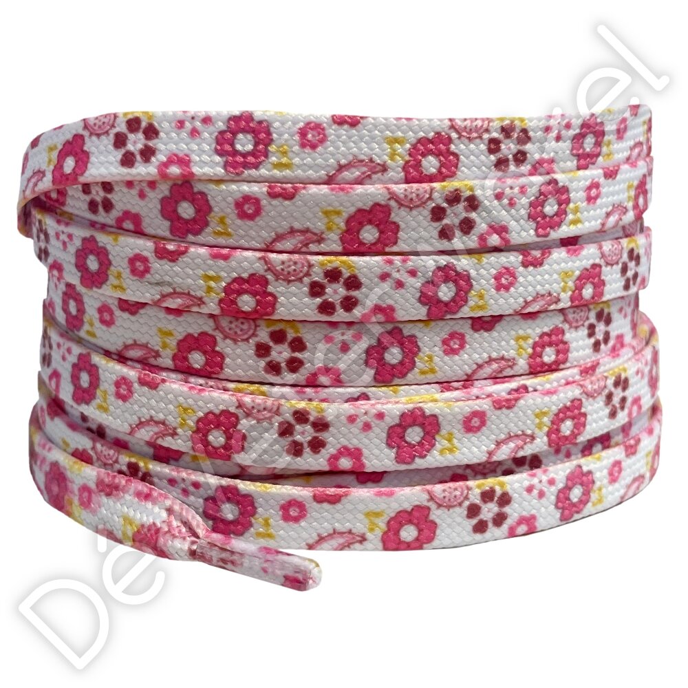Printveter 8mm Roze Bloemen