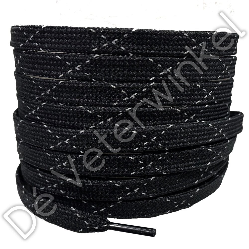Plat 8mm polyester REFLECTIE Zwart