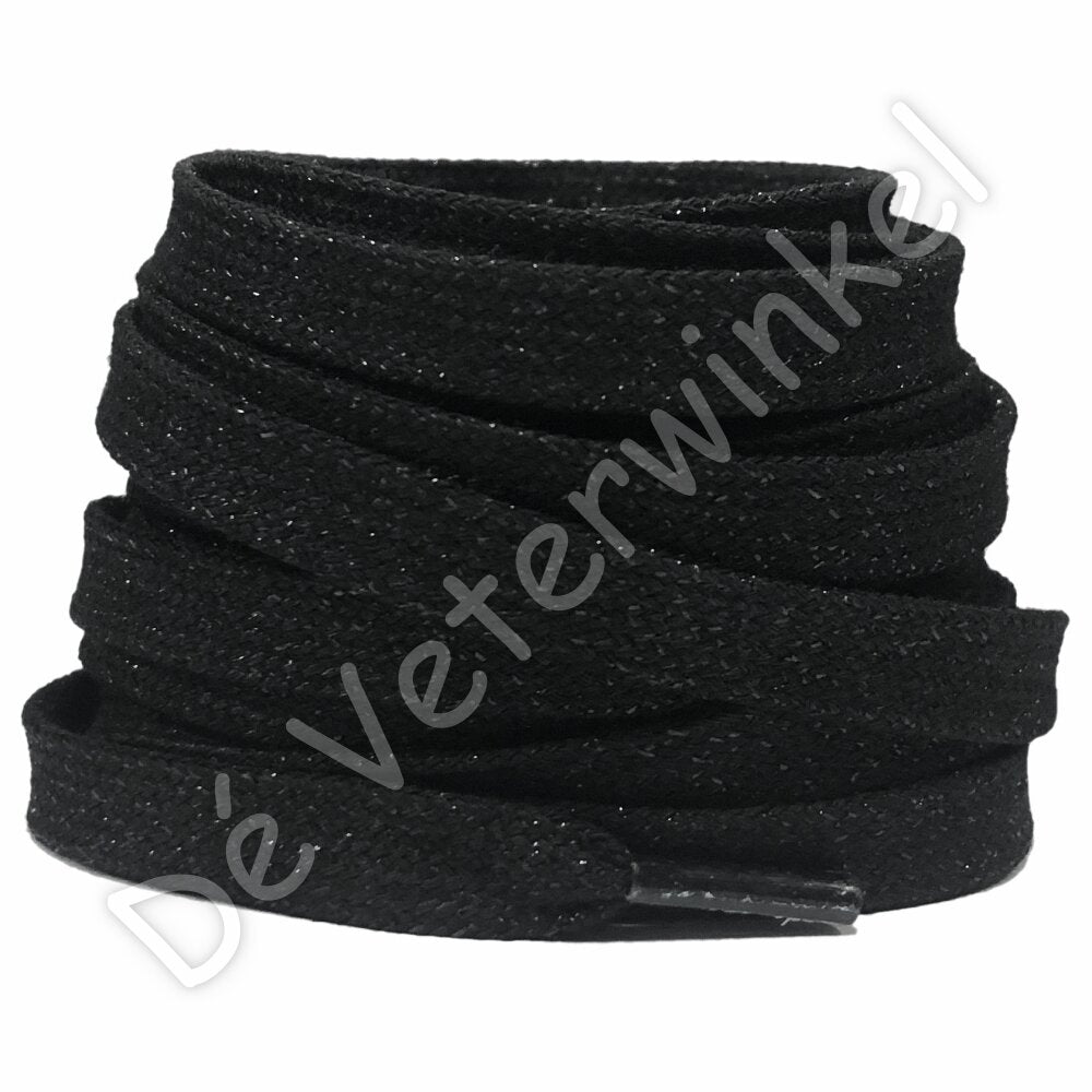 Glitterveter 8mm Zwart