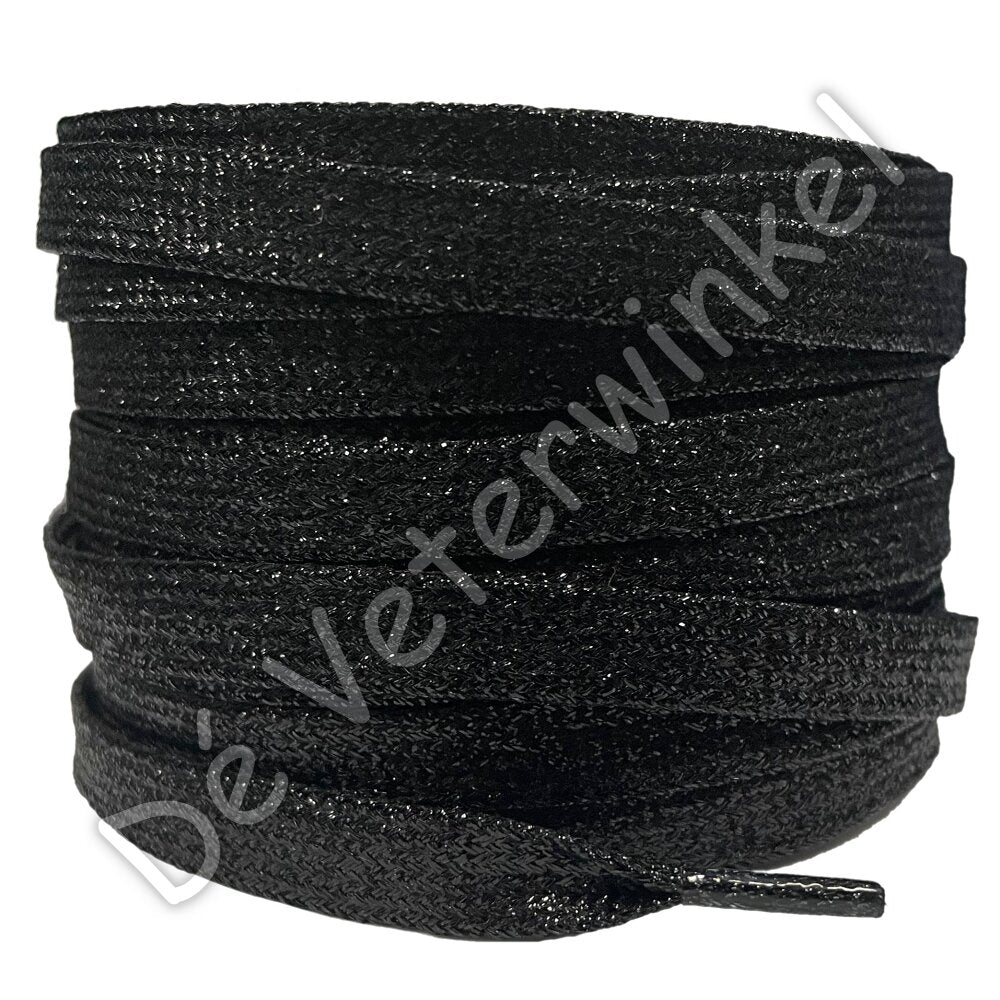Plat shiny 10mm Zwart