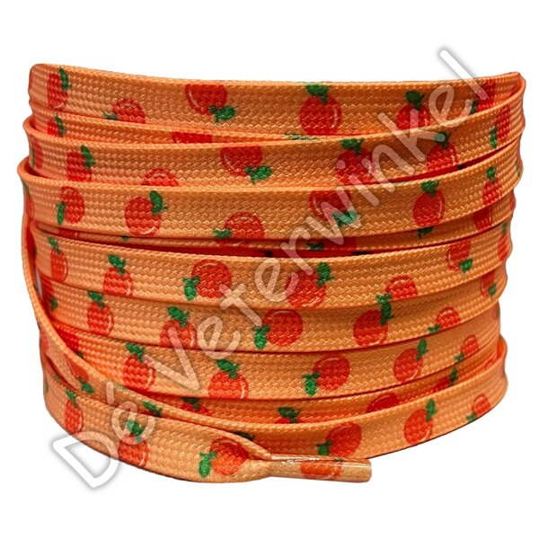 Print laces 8mm Orange (KL.SINA)