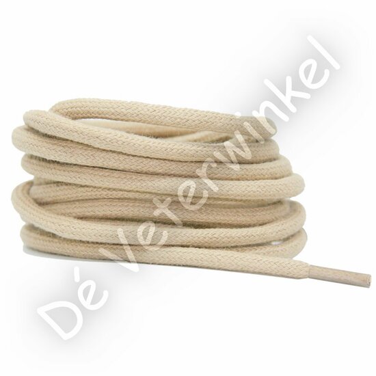 Round 5mm cotton Light Beige (KL.P010) - BOX