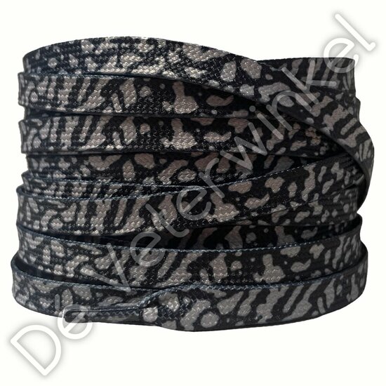 Print laces 8mm Black marmer (KL.BMR)