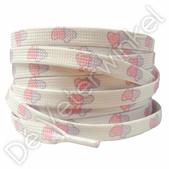 Print laces 8mm Lilac/Pink (KL.7895)