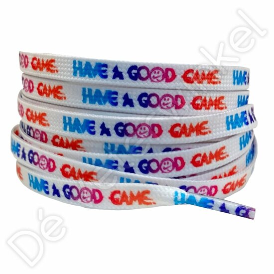 Print laces 8mm &#039;Good Game&#039; (KL.GAME)