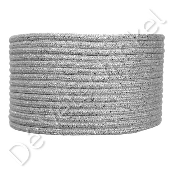 Cordlaces 3mm Silver-Thread (KL.P001) - BOX