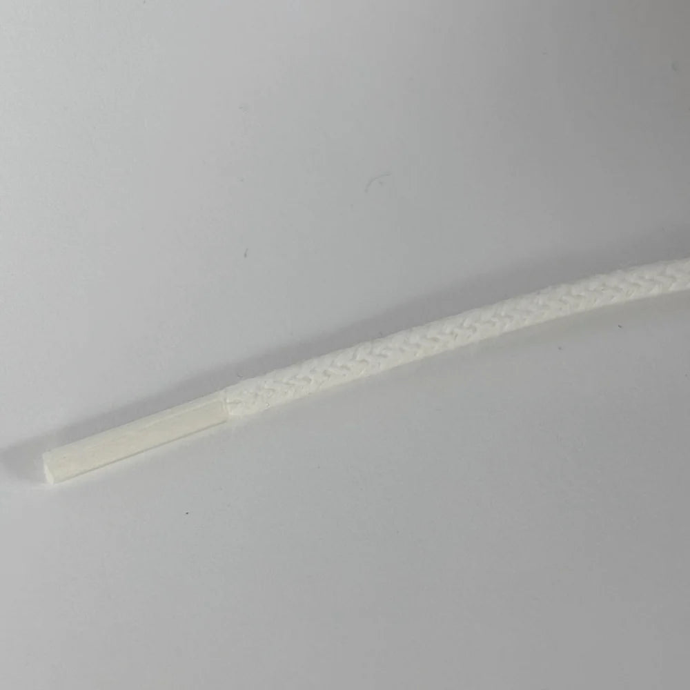 Rond 2mm wax Gebroken Wit