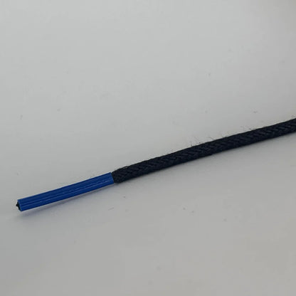 Rond 2mm wax Zwart-/ Blauwe pinken