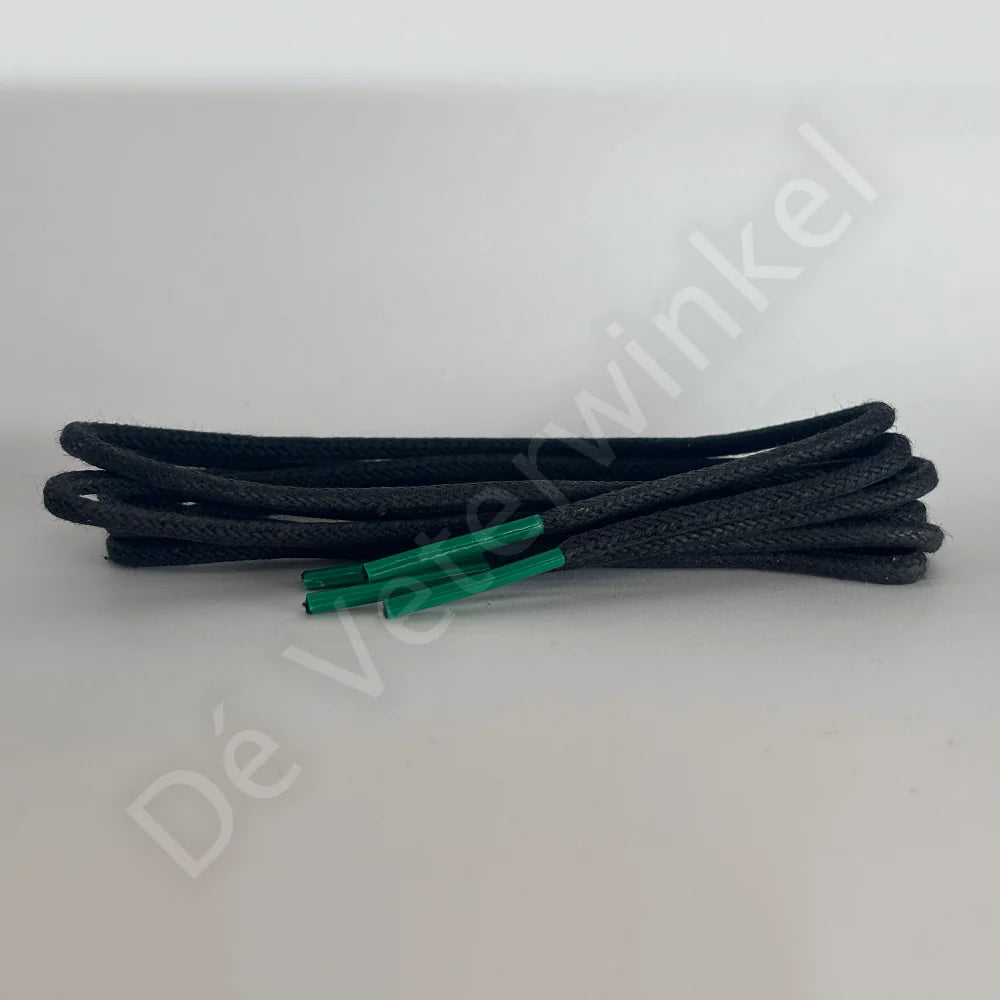 Rond 2mm wax Zwart-/ Groene pinken