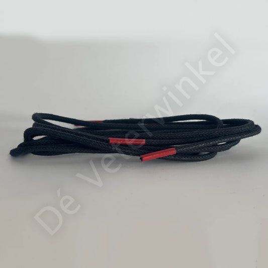 Rond 2mm wax Zwart-/ Rode pinken