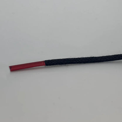 Rond 2mm wax Zwart-/ Rode pinken