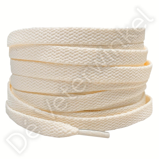 Nike veters plat 8mm Abrikoos-Créme