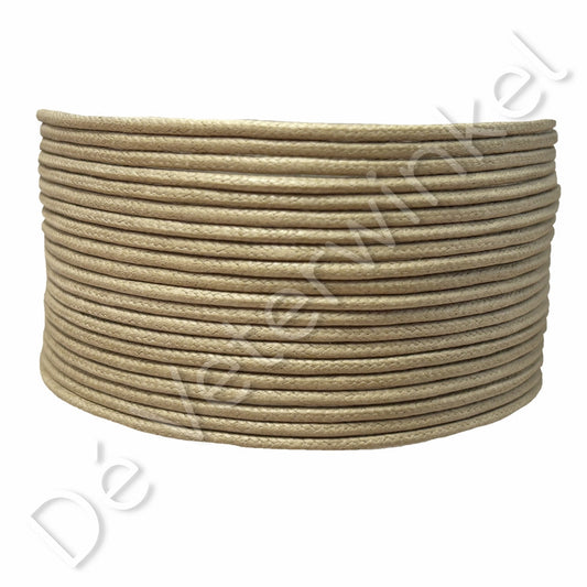 Rond 2mm wax Beige