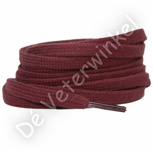 Plat katoen 6mm BordeauxRood