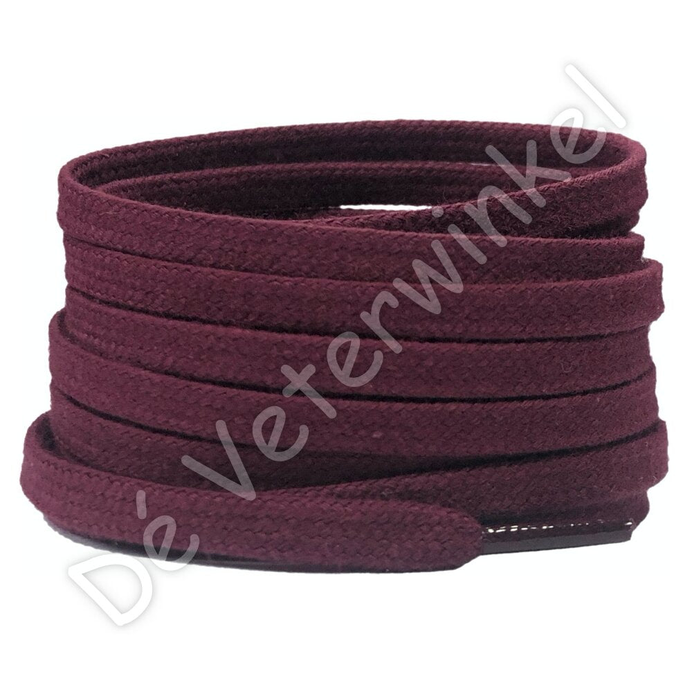 Plat katoen 6mm Bordeaux