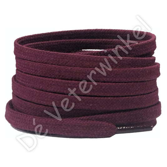Plat katoen 6mm Bordeaux