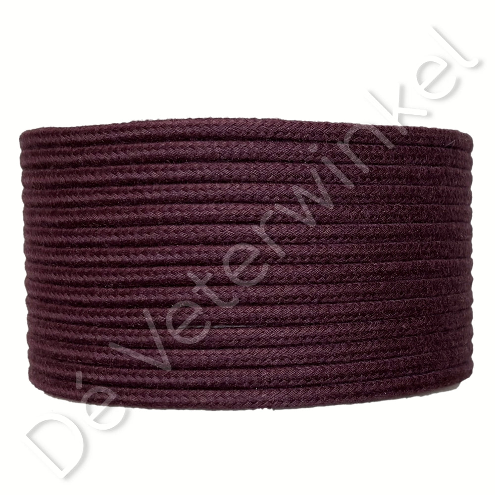 Koordveter 3mm katoen Bordeaux
