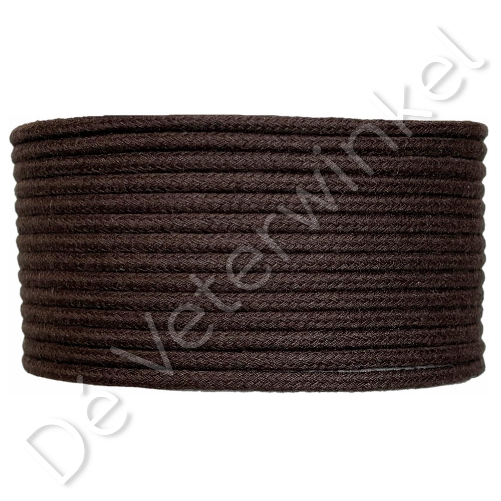 Koordveter 3mm katoen Bruin