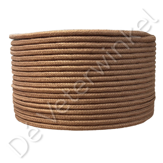 Rond 2mm wax Cognac
