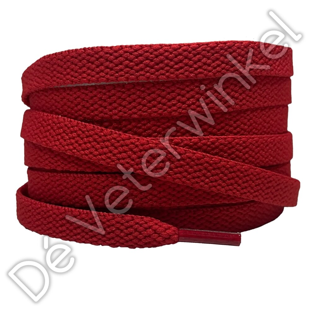 Nike veters plat 8mm Diep Rood