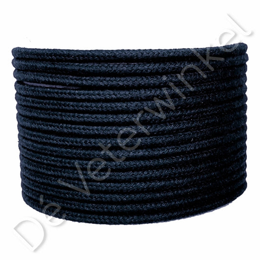 Rond 4mm katoen Donkerblauw