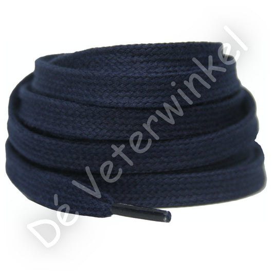 Plat 8mm katoen Donkerblauw