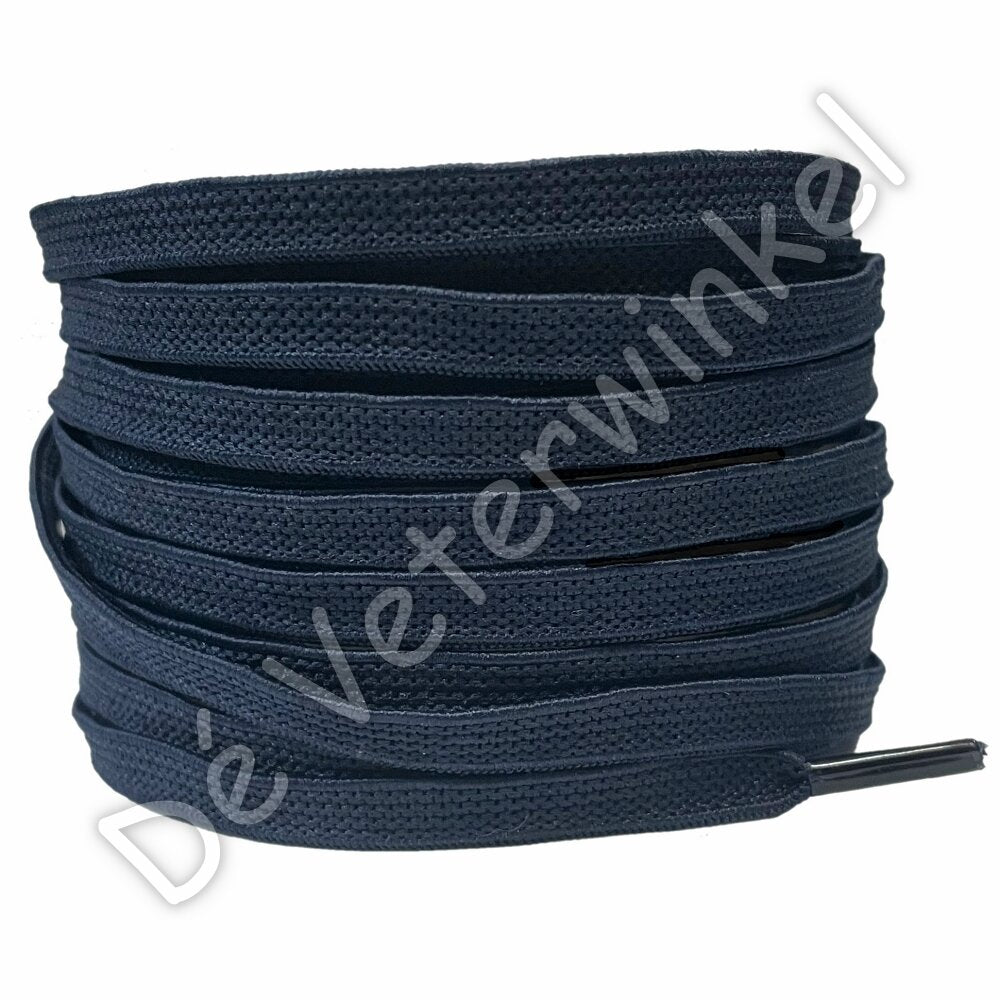 Plat ELASTIEK 7mm Donkerblauw