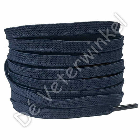 Plat ELASTIEK 7mm Donkerblauw