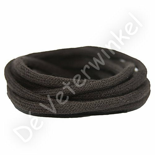Rond 5mm katoen Donkerbruin