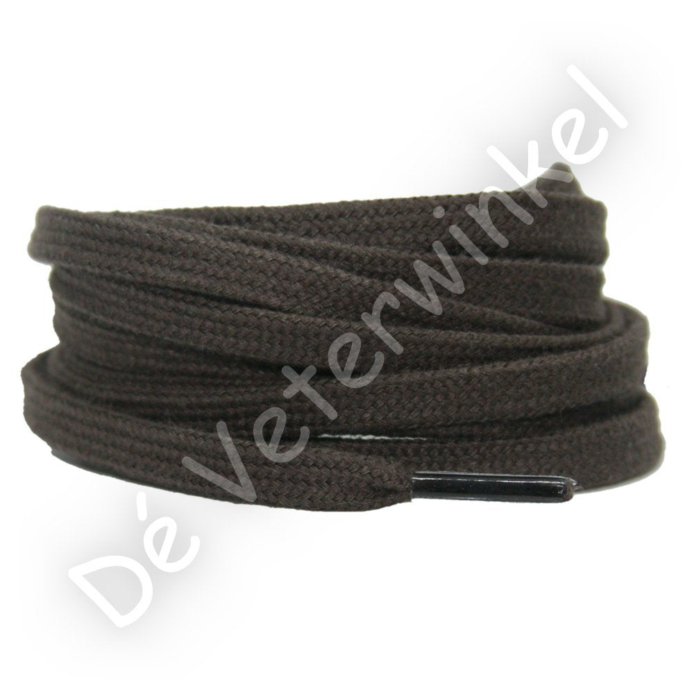 Plat katoen 6mm Donkerbruin