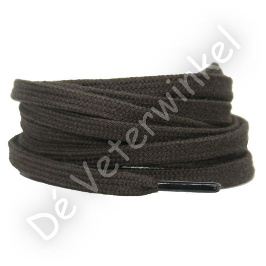 Plat katoen 6mm Donkerbruin