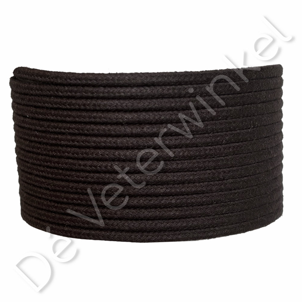 Koordveter 3mm katoen Donkerbruin