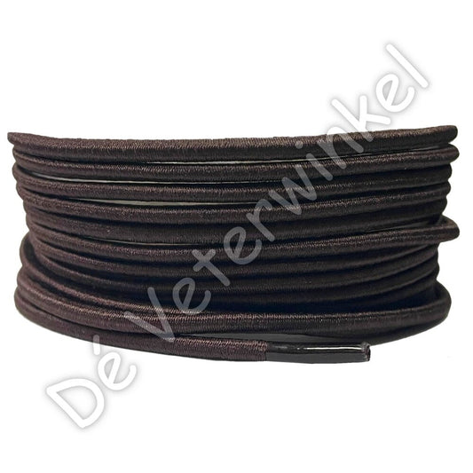 Rond 3mm ELASTIEK Donkerbruin