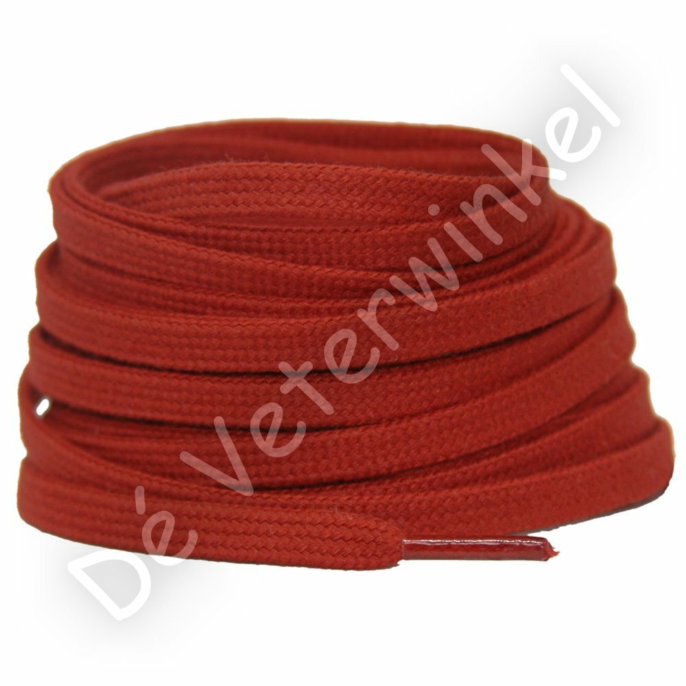 Plat katoen 6mm Donkerrood