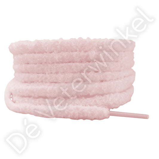 Fluffy veters 10mm Baby Roze