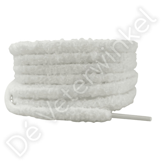 Fluffy veters 10mm Natural-White