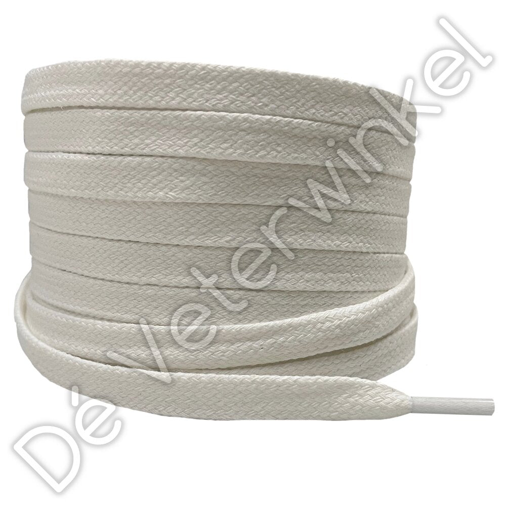 Plat 8mm katoen Gebroken Wit