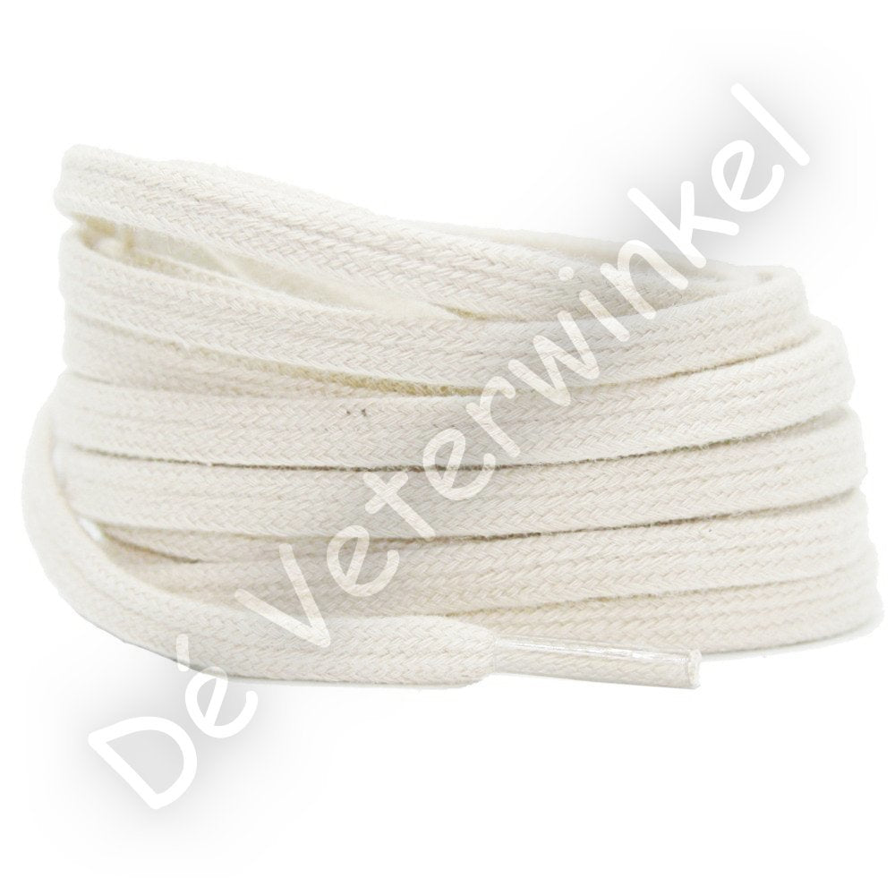 Plat katoen 6mm Gebroken Wit