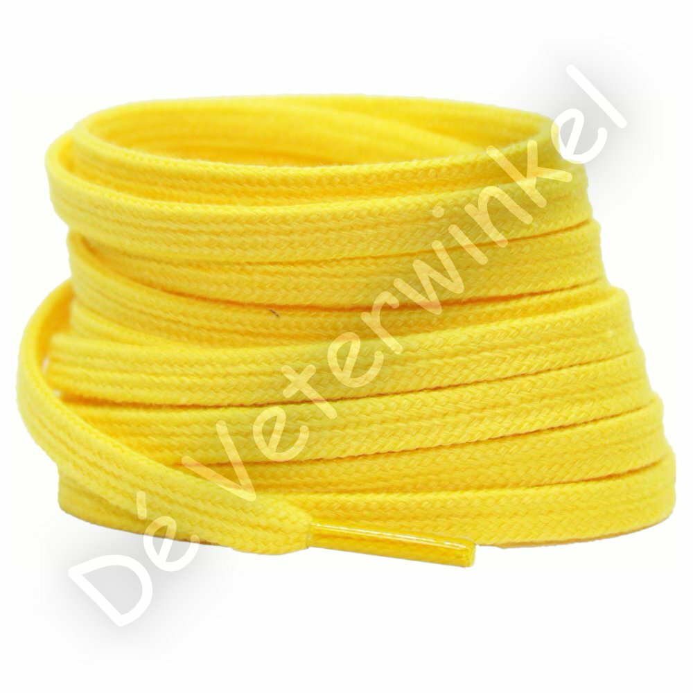 Plat katoen 6mm Geel
