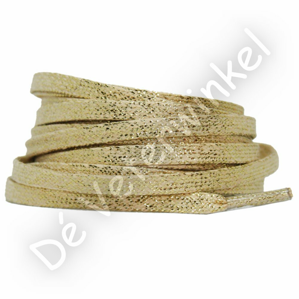 Plat katoen 6mm Gouddraad