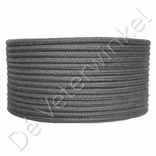 Koordveter 3mm katoen Grijs