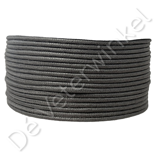Rond 2mm wax Grijs
