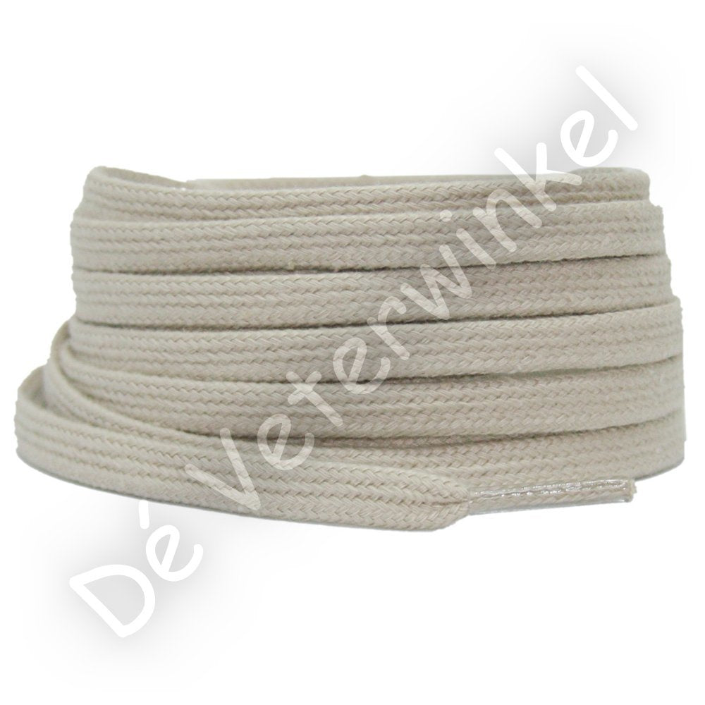 Plat katoen 6mm Grijsbeige