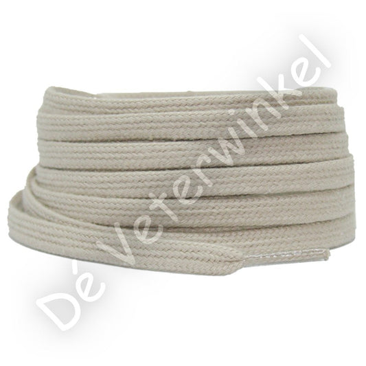 Plat katoen 6mm Grijsbeige