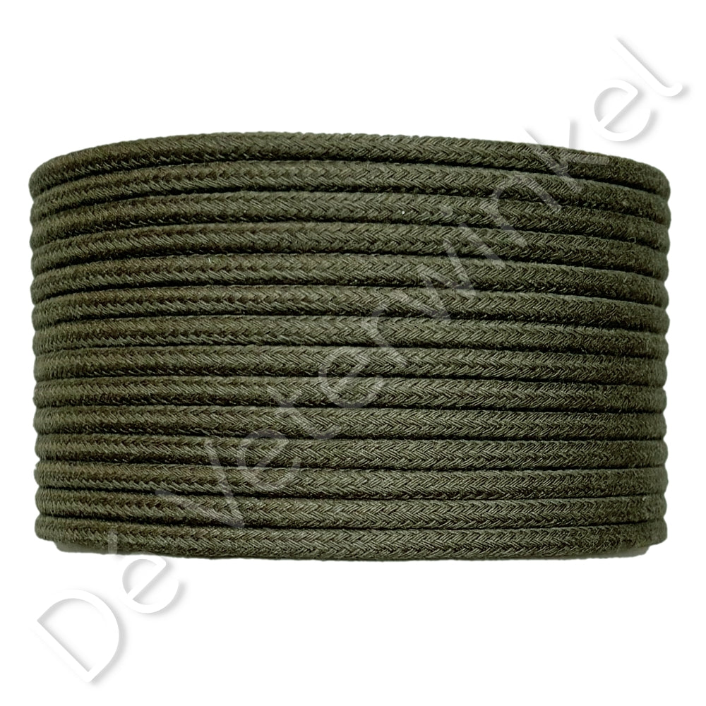 Koordveter 3mm katoen Groen